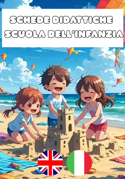 Schede Didattiche Scuola dell'Infanzia : forme geometriche e colori (ita-inglese) 50pag