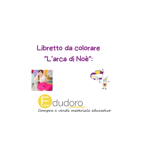 Libretto da colorare “L’arca di Noè”: