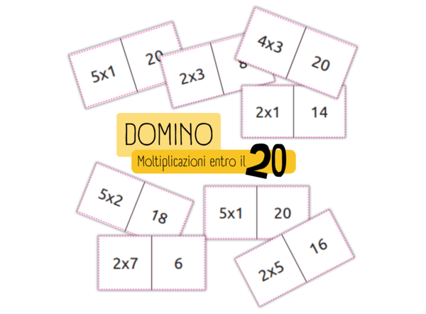 DOMINO – moltiplicazioni entro il 20