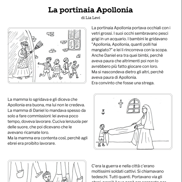 La portinaia Apollonia - racconto Shoah