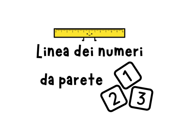 Linea dei numeri da parete dell'aula