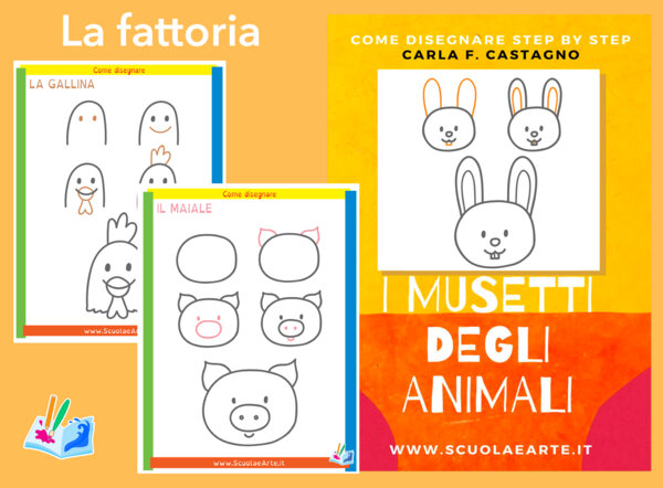 Come disegnare step by step: animali della fattoria