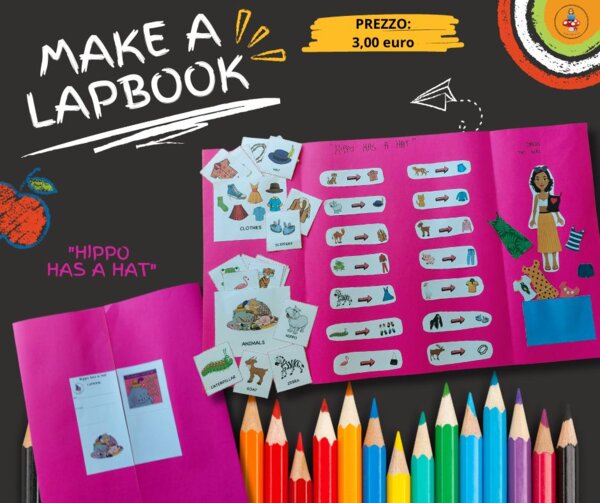 LAPBOOK "Hippo has a hat"
