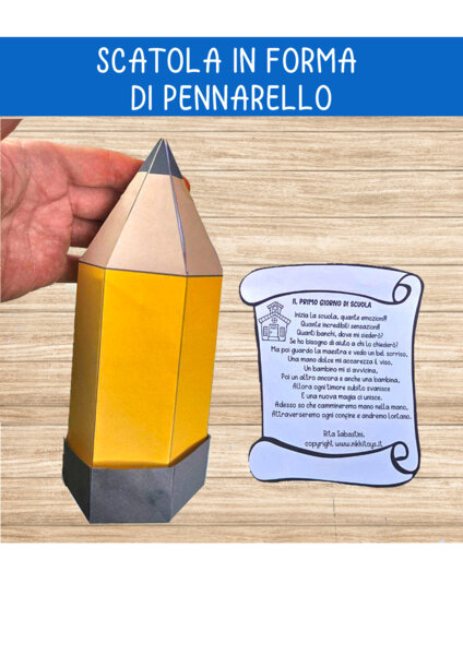 SCATOLA IN FORMA DI PENNARELLO