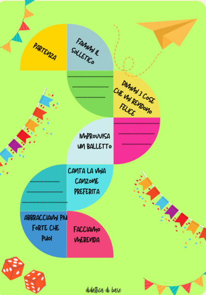 Gioco dell'oca per la festa del papà