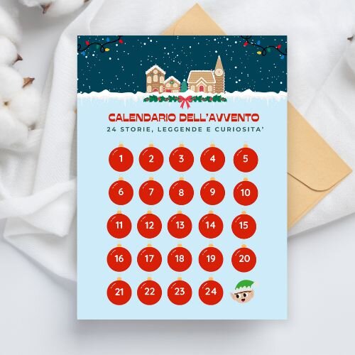 24 leggende, curiosità e storie di Natale da stampare - Calendario dell'avvento per la scuola primaria
