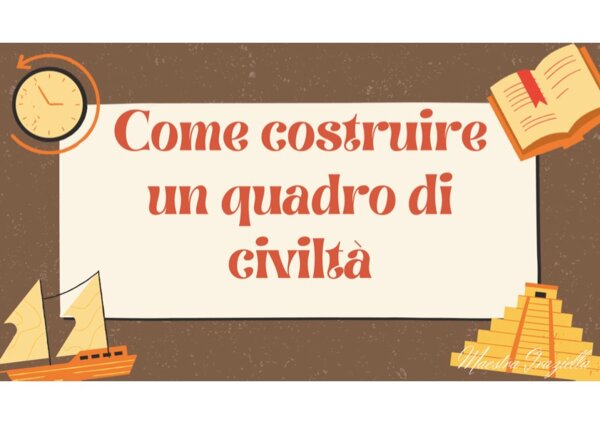 Come costruire un quadro di civiltà – Scheda guida per la classe quinta