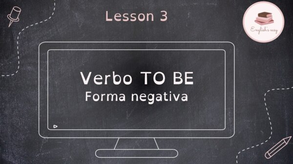 VERBO TO BE - forma negativa
