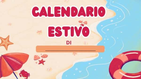 Calendario estivo: compito delle vacanze alternativo