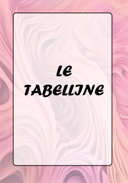 Le tabelline