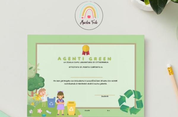 Attestato di merito "AGENTI GREEN" _ eco-azioni per la tutela dell'ambiente
