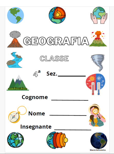 Copertine di Geografia cl. 4