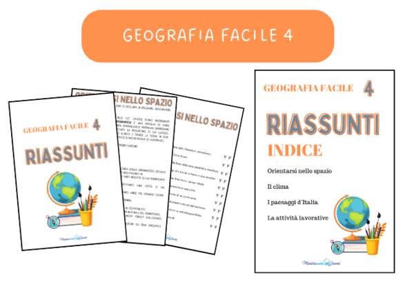Geografia FACILE 4 con RIASSUNTI e VERIFICHE FACILITE