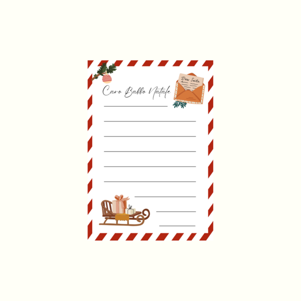 Letterina e cartolina di Babbo Natale