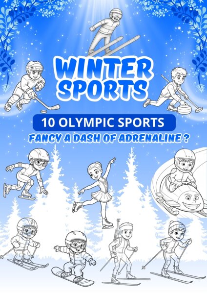 Winter Sports: 10 Olympic Sport flap books
