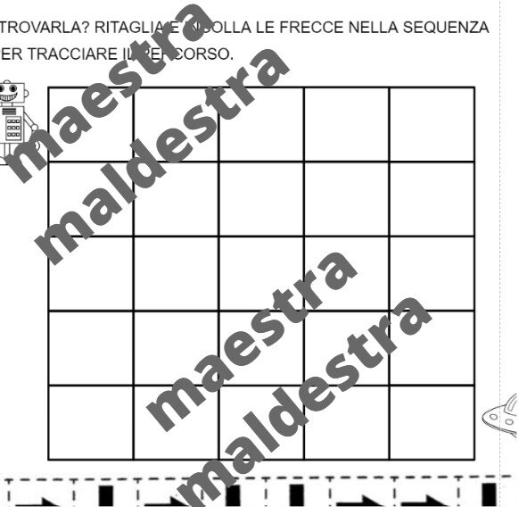 Crea il percorso di Jonny Robot ritagliando le frecce
