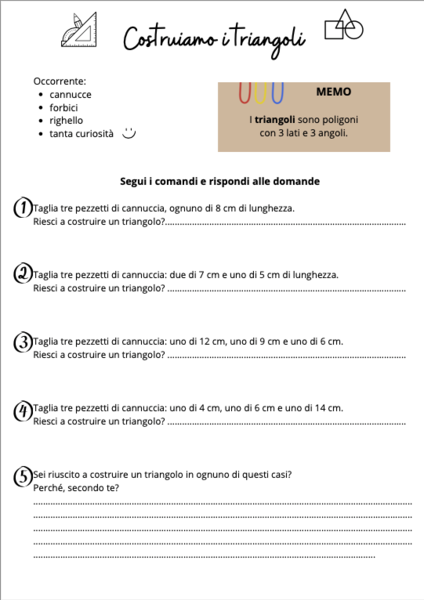 Costruiamo i triangoli!