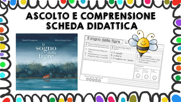 Il sogno della tigre - scheda didattica comprensione