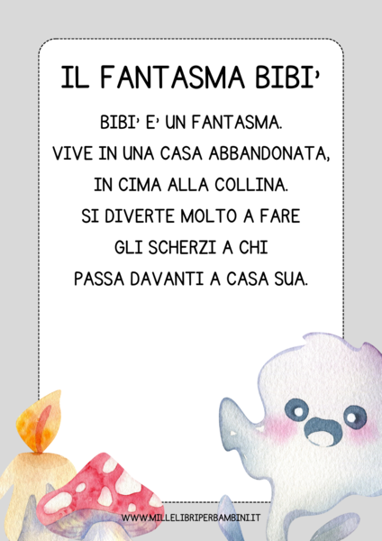 Storie di Halloween in stampatello maiuscolo