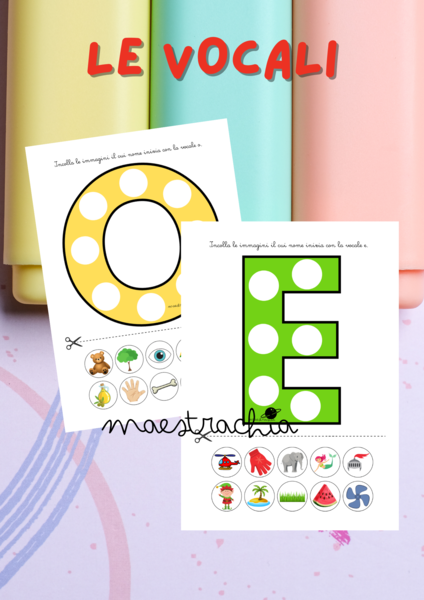 🔠✂️ Gioco delle Vocali – Ritaglia, Incolla, Impara! 🖍️