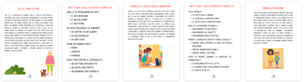 4 LETTURE IN STAMPATO MAIUSCOLO