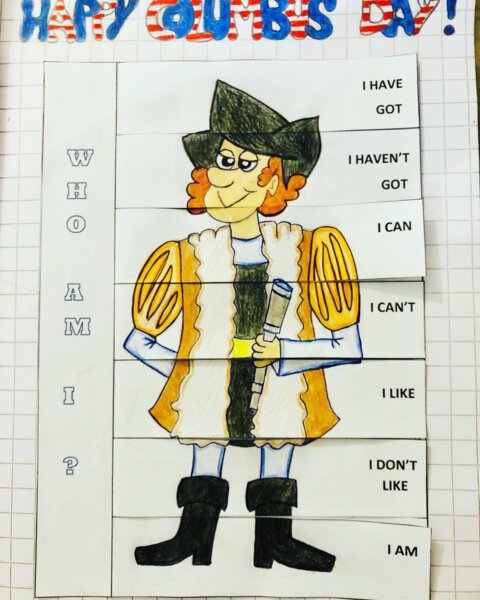 Columbus Day Flap book