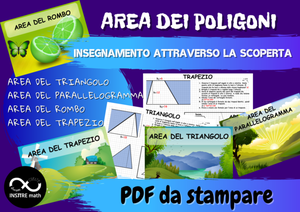 AREA DEI POLIGONI. Scoperta delle formule dell'area delle figure. Insegnamento attraverso la scoperta.