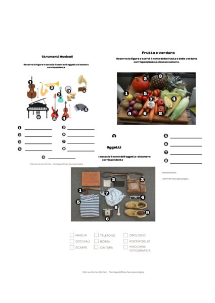 PDF Attività "Associazione figura-parola"