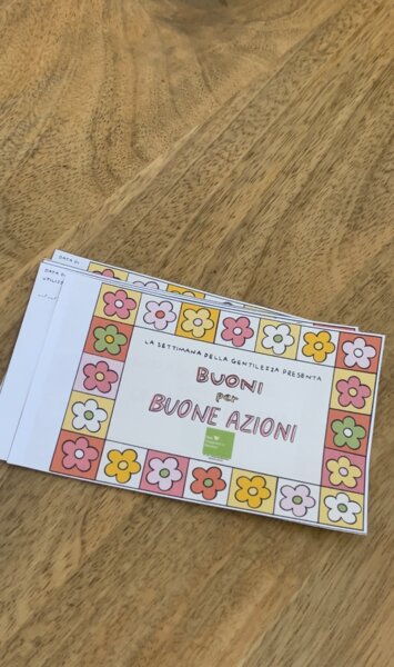 Settimana della gentilezza - Buoni per buone azioni
