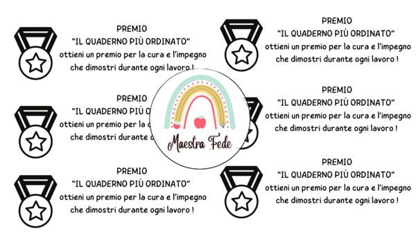 Premio per l'ordine e la cura - rinforzo positivo