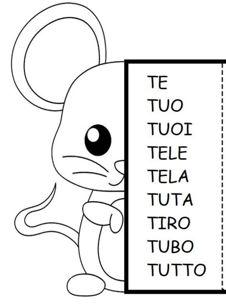 Lettera T di Topino Tobia