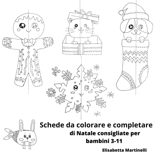Scheda del Fiocco di Neve da colorare e completare