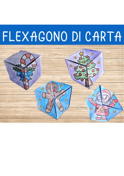 🔄 Gioco di carta: 🎄 Flexagon di Natale