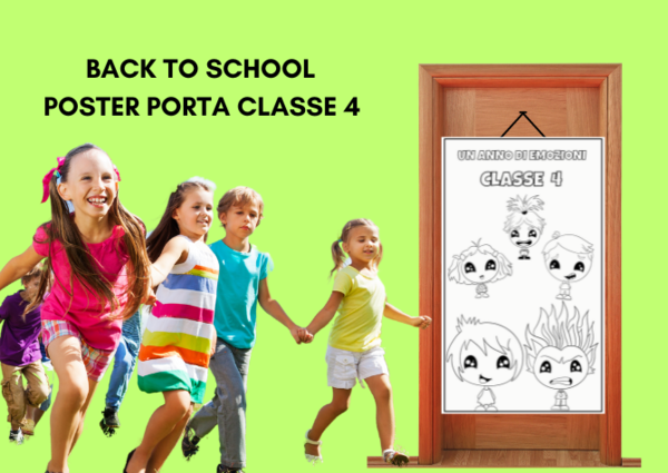 Poster PORTA da colorare CLASSE 4