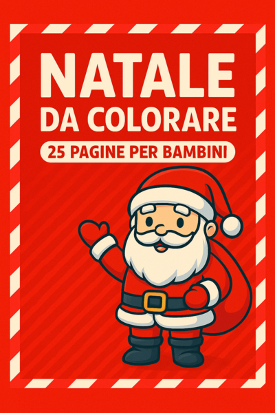Natale da Colorare – 25 pagine per bambini (PDF)