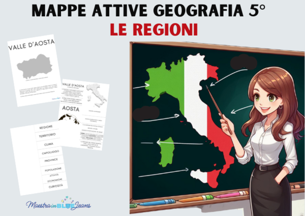 Mappe attive - Geografia 5 - Le regioni d'Italia