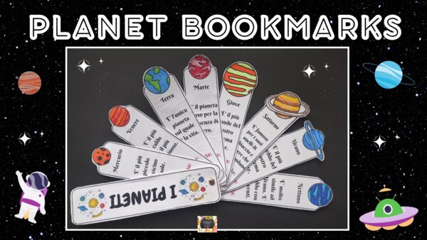 I SEGNALIBRI DEI PIANETI - THE PLANET BOOKMARKS: laboratorio e video tutorial
