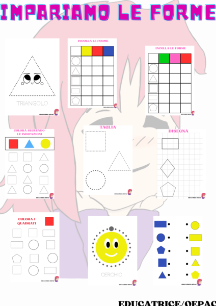 37 SCHEDE DI ESERCIZI DI GEOMETRIA FIGURE SEMPLICI