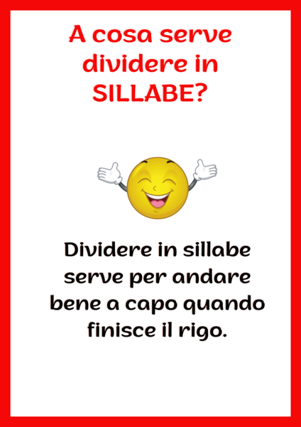 Regole per la divisione in sillabe