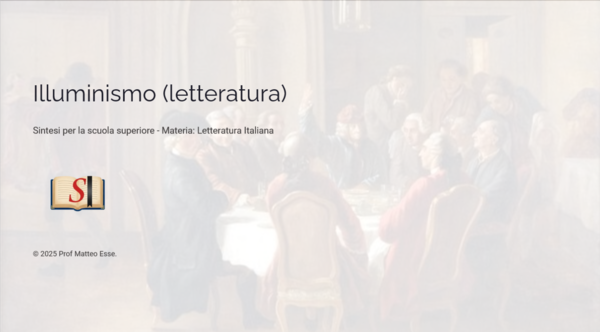 L'Illuminismo e la Letteratura: Principi, Milano, Napoli + Verifica (PPTX)