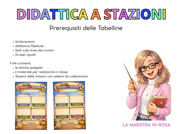 VERSO LE TABELLINE: didattica a stazioni sui prerequisiti
