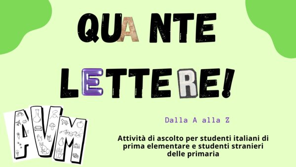 Il suono delle lettere A-Z
