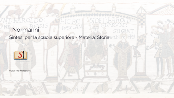 I Normanni: Conquista dell'Inghilterra e del Sud Italia (PPTX Modificabile)