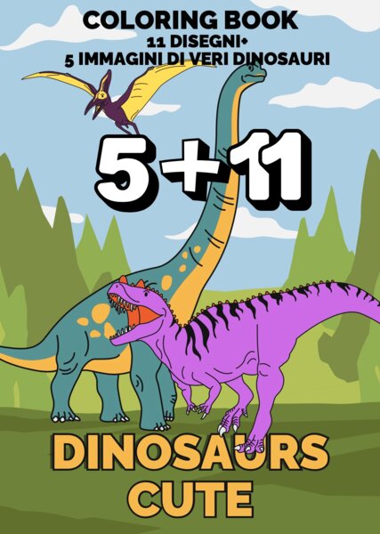 LIBRO DA COLORARE PICCOLI DINOSAURI