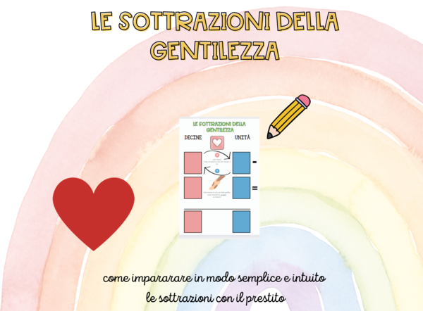 Le sottrazioni della gentilezza: strumento compensativo per svolgere le sottrazioni con il prestito