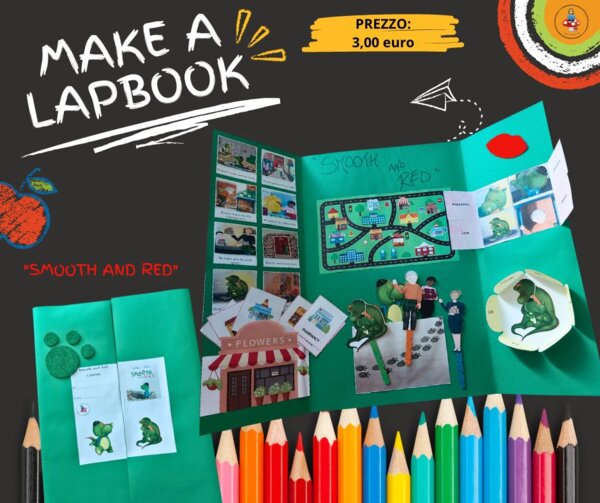 LAPBOOK "Smooth and red"
