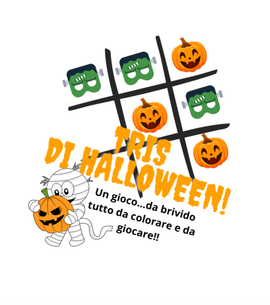 Giochi di Halloween: Tris...da brivido; il gusto dei giochi di altri tempi( per tutte le classi)
