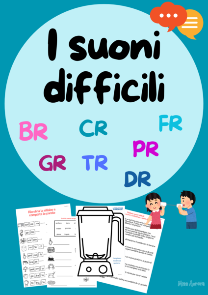 I suoni difficili : br, pr, cr, gr, tr, fr