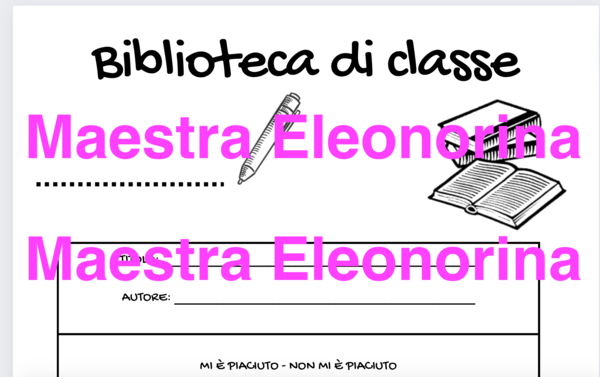 Scheda libro - biblioteca di classe