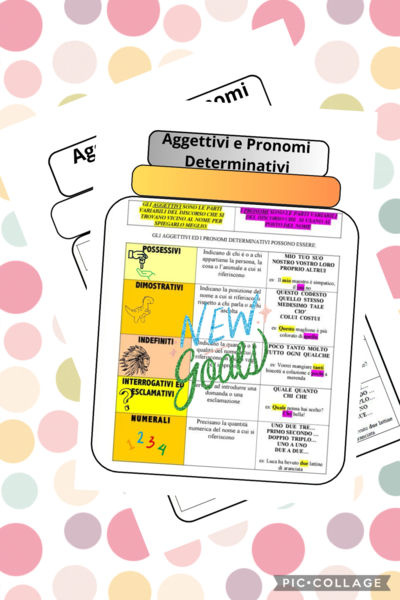 Aggettivi e pronomi determinativi